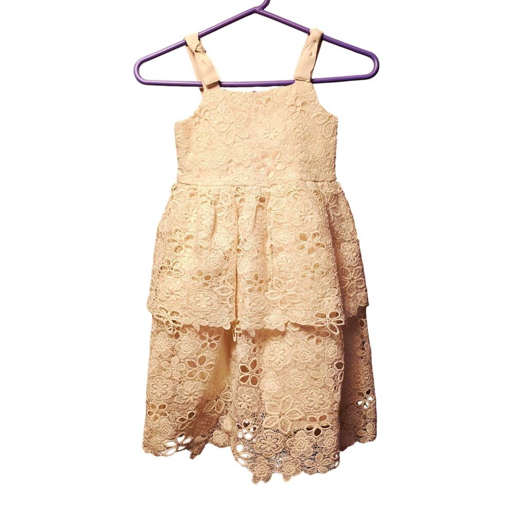 Biscotti collection white lace dress girls size 6